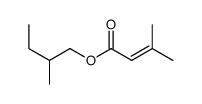 2-methyl butyl 3-methyl butenoate结构式