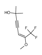 7,7,7-trifluoro-6-methoxy-2-methyl-5-hepten-3-yn-2-ol Structure