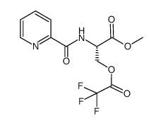 N-(2-picolinoyl)-O-trifluoroacetyl-(S)-serine methyl ester Structure