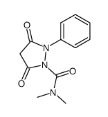 3,5-dioxo-2-phenyl-pyrazolidine-1-carboxylic acid dimethylamide结构式