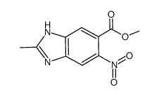 methyl 2-methyl-5-nitro-1H-benzimidazole-5-carboxylate Structure