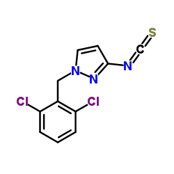 1-(2,6-DICHLORO-BENZYL)-3-ISOTHIOCYANATO-1H-PYRAZOLE结构式