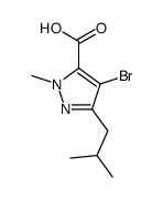 4-BROMO-1-METHYL-3-(2-METHYLPROPYL)-1H-PYRAZOLE-CARBOXYLIC ACID picture