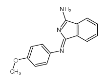 (1Z)-1-[(4-methoxyphenyl)imino]-1H-isoindol-3-amine结构式