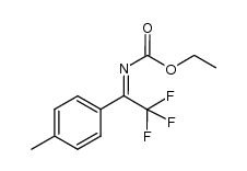 ethyl 2,2,2-trifluoro-1-(4-methylphenyl)ethylidenecarbamate Structure