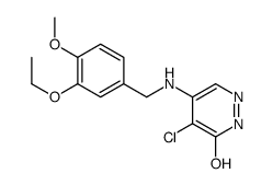 5-chloro-4-[(3-ethoxy-4-methoxyphenyl)methylamino]-1H-pyridazin-6-one Structure