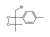 3-(bromomethyl)-4,4-dimethyl-3-(p-tolyl)-1,2-dioxetane结构式