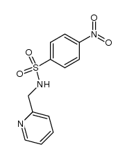 4-nitro-N-(2-pyridylmethyl)benzenesulfonamide结构式