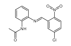 N-(2-((5-chloro-2-nitrobenzylidene)amino)phenyl)acetamide Structure