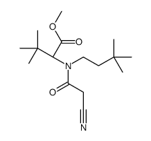 N-(2-Cyanoacetyl)-N-(3,3-dimethylbutyl)-3-methyl-L-valine methyl ester structure