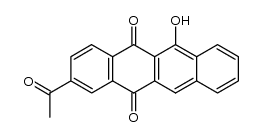 2-Acetyl-6-hydroxy-5,12-naphthacendion结构式