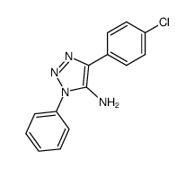 1H-1,2,3-TRIAZOL-5-AMINE, 4-(4-CHLOROPHENYL)-1-PHENYL- Structure