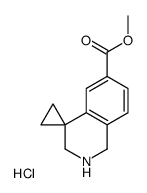 Methyl 2',3'-dihydro-1'H-spiro[cyclopropane-1,4'-isoquinoline]-6'-carboxylate hydrochloride structure