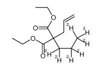 2-Propenyl-(propyl-d7)-propanedioic Acid Diethyl Ester Structure