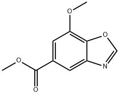 Methyl 7-methoxy-1,3-benzoxazole-5-carboxylate结构式