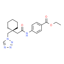 Ethyl 4-({[1-(1H-tetrazol-1-ylmethyl)cyclohexyl]acetyl}amino)benzoate picture