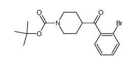 tert-butyl 4-[(2-bromophenyl)carbonyl]piperidine-1-carboxylate Structure