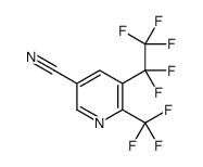 5-(Pentafluoroethyl)-6-(trifluoromethyl)nicotinonitrile结构式