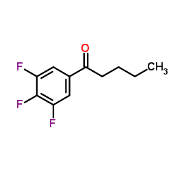 1-(3,4,5-Trifluorophenyl)-1-pentanone structure