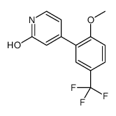 4-[2-methoxy-5-(trifluoromethyl)phenyl]-1H-pyridin-2-one结构式