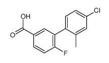 3-(4-chloro-2-methylphenyl)-4-fluorobenzoic acid结构式