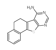 5,6-dihydro-naphtho[2',1':4,5]thieno[2,3-d]pyrimidin-7-ylamine结构式