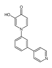 3-hydroxy-1-[3-(pyridin-4-yl)phenyl]pyridin-4(1H)-one Structure