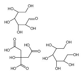 (2R,3R,4R,5S)-hexane-1,2,3,4,5,6-hexol,2-hydroxypropane-1,2,3-tricarboxylic acid,(2R,3S,4R,5R)-2,3,4,5,6-pentahydroxyhexanal Structure