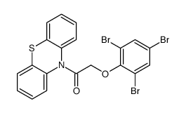 1-phenothiazin-10-yl-2-(2,4,6-tribromophenoxy)ethanone Structure