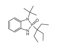 1-tert-Butyl-2-(1,1-diethylpropyl)-2,3-dihydro-1H-1,3,2λ5-benzodiazaphosphol-2-oxid Structure