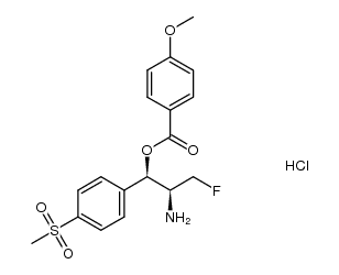 (1R,2S)-2-amino-3-fluoro-1-(4-(methylsulfonyl)phenyl)propyl 4-methoxybenzoate hydrochloride结构式