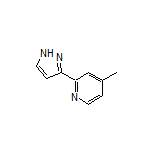4-Methyl-2-(3-pyrazolyl)pyridine Structure
