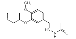 5-[3-(CYCLOPENTYLOXY)-4-METHOXYPHENYL]PYRAZOLIDIN-3-ONE structure