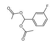 3-fluorobenzaldehyde-1,1-diacetate Structure