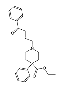 ETHYL 1-(4-OXO-4-PHENYLBUTYL)-4-PHENYLPIPERIDINE-4-CARBOXYLATE Structure