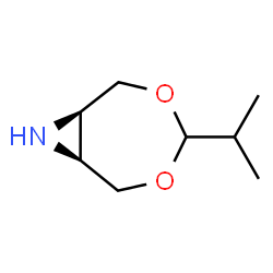 3,5-Dioxa-8-azabicyclo[5.1.0]octane,4-(1-methylethyl)-,cis-(9CI) Structure