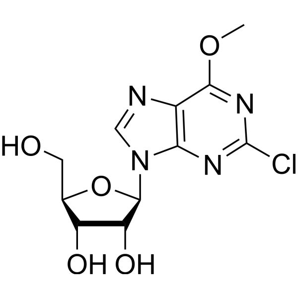 Inosine,2-chloro-6-O-methyl- (9CI) structure