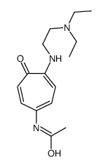 N-[4-[[2-(Diethylamino)ethyl]amino]-5-oxo-1,3,6-cycloheptatrien-1-yl]acetamide Structure