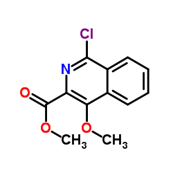 Methyl 1-chloro-4-methoxy-3-isoquinolinecarboxylate structure