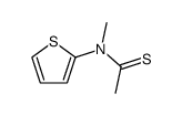 Ethanethioamide,N-methyl-N-2-thienyl- structure