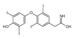 3,5,3',5'-Tetraiodo Thyroacetamide structure