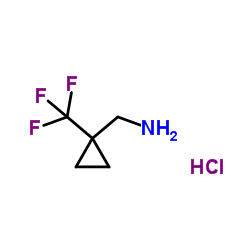 (1-(Trifluoromethyl)cyclopropyl)methanamine hydrochloride Structure