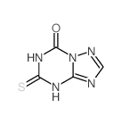 [1,2,4]Triazolo[1,5-a][1,3,5]triazin-7(1H)-one,5,6-dihydro-5-thioxo- Structure