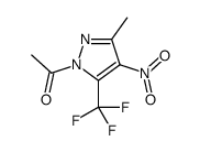 1-[3-methyl-4-nitro-5-(trifluoromethyl)pyrazol-1-yl]ethanone Structure