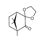 (1R,4S)-(-)-1,7,7-trimethyl-3,3-ethylenedioxybicyclo[2.2.1]heptan-2-one Structure