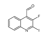 3-氟-2-碘-喹啉-4-醛基吡啶结构式