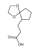 3-(1,4-dioxaspiro[4.4]nonan-9-yl)propanoic acid结构式