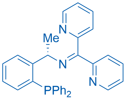 (S)-N-(1-(2-(Diphenylphosphaneyl)phenyl)ethyl)-1,1-di(pyridin-2-yl)methanimine picture