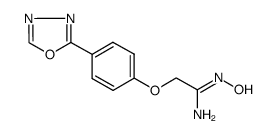 2-[4-(1,3,4-oxadiazol-2-yl)phenoxy]acetamidoxime structure