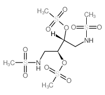 Methanesulfonamide,N,N'-(2,3-dihydroxytetramethylene)bis-, dimethanesulfonate (ester), meso- (8CI)结构式